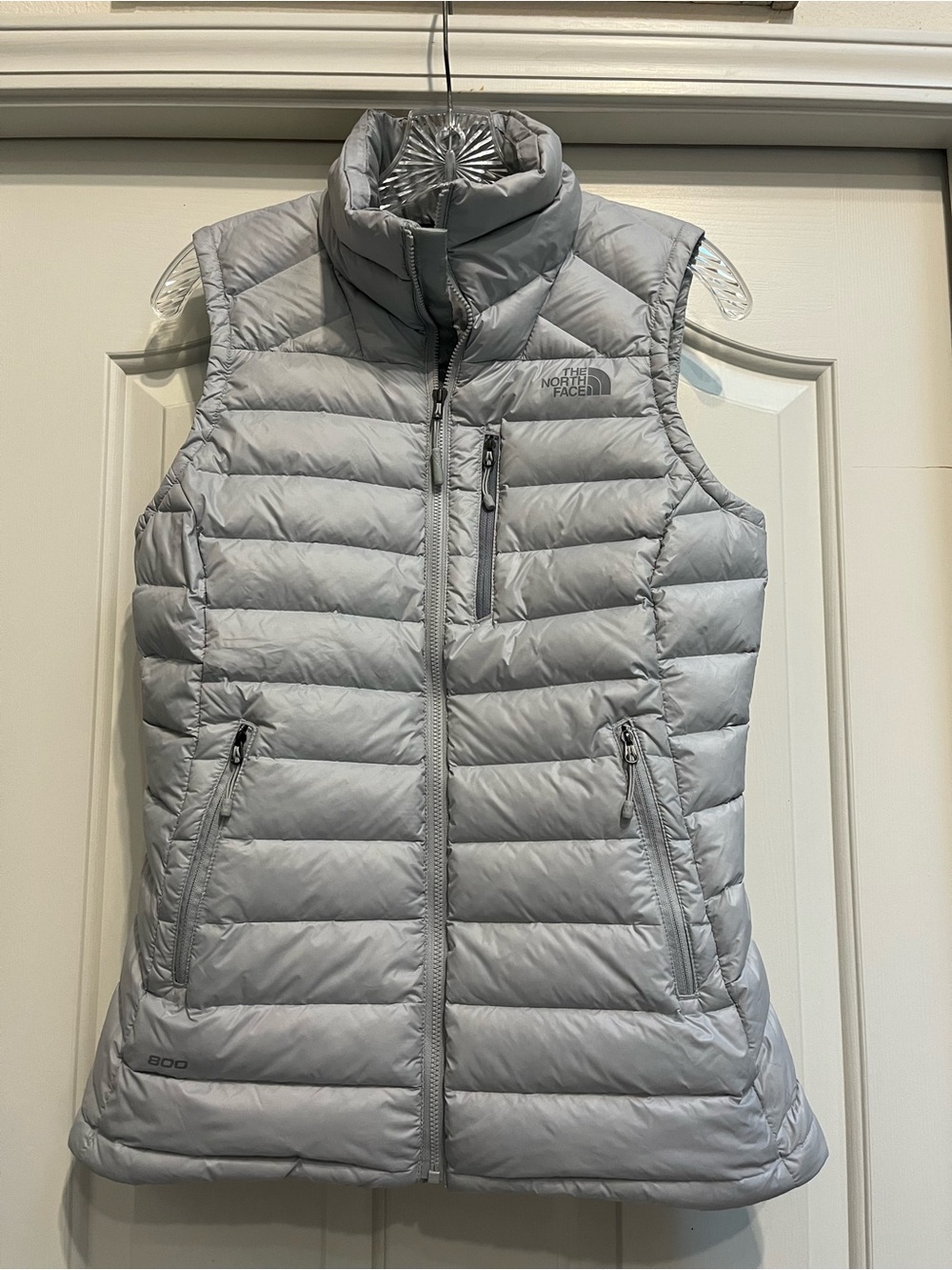 The North Face Women's Morph Quilted Down Vest, Light Grey, EUC, XS